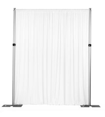 White Spandex 5 Feet Wide x 10 Feet Long Curtain 