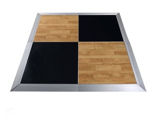 Oak and Black  8X12 Dance Floor
