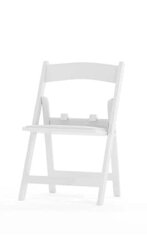 KIDS/TODDLER White Resin Padded Chair