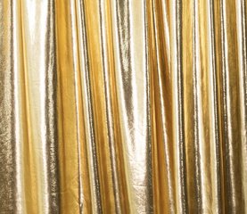 8-14 Feet Pipe and Drape Metallic Gold