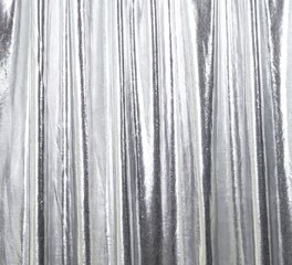 8-14 Feet Pipe and Drape Metallic Silver