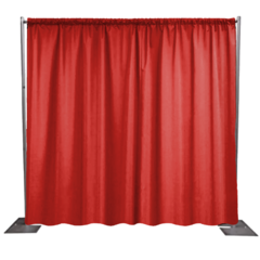 8-14 Feet Pipe and Drape Red Interlock