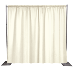8-14 Feet Pipe and Drape Ivory Interlock