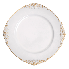 Antique White 13 Inch Plate Charger 