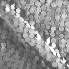 Silver Sequin Overlay 72 x 72 Inch