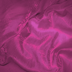 Fuschia Crushed Shimmer 132 Inch Round Table Linen