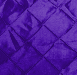 Puchi Purple Pintuck 6 Foot Drape Table Linen