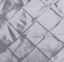 Silver Pintuck 6 Foot Drape Table Linen