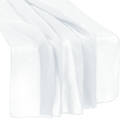 Chiffon Runner White