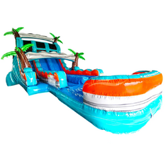 20FT Fiji Falls Dual Lane Hybrid Water Slide