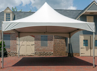 20x20 High Peak White Tent