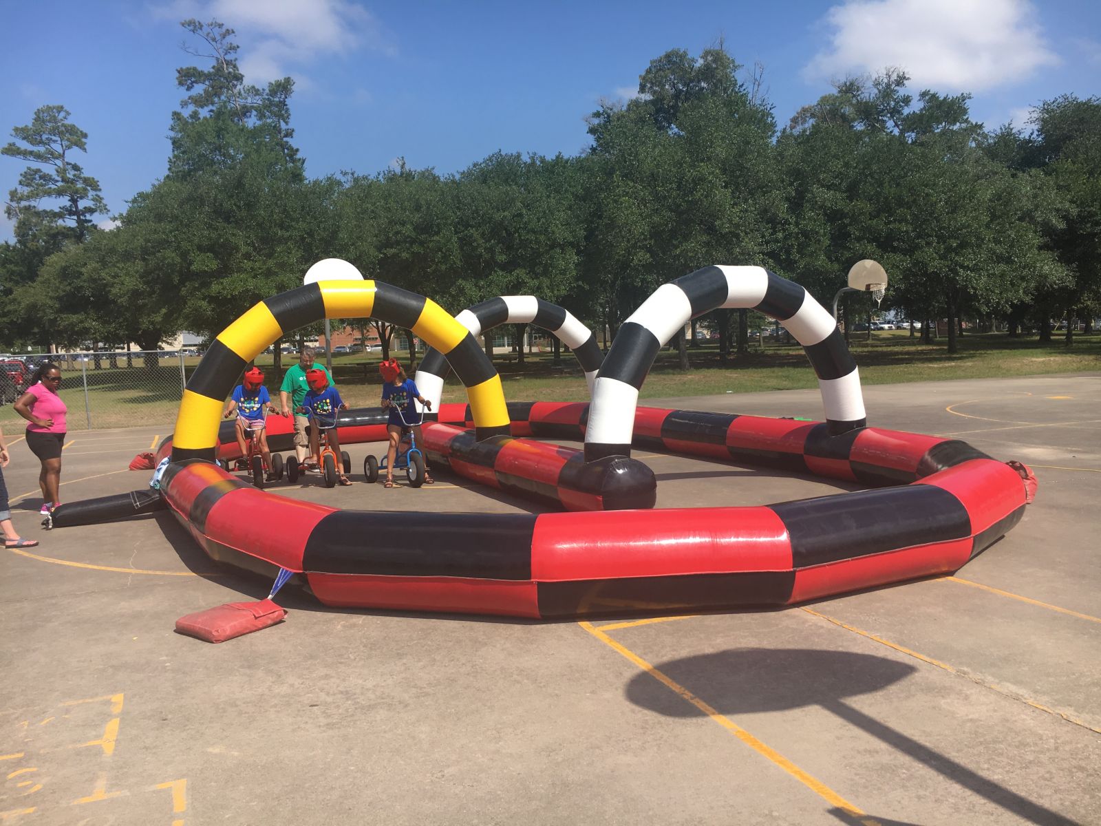 Mario Kart Racetrack w/ Karts (ages 4-9) - Inflatable Racetrack Rentals in  Houston