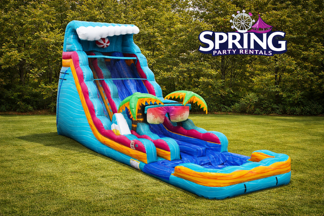 Beach Life Dual Lane Water Slide