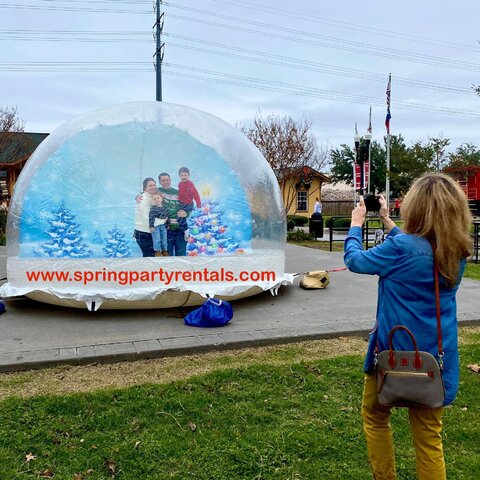 Giant Human Snow Globe