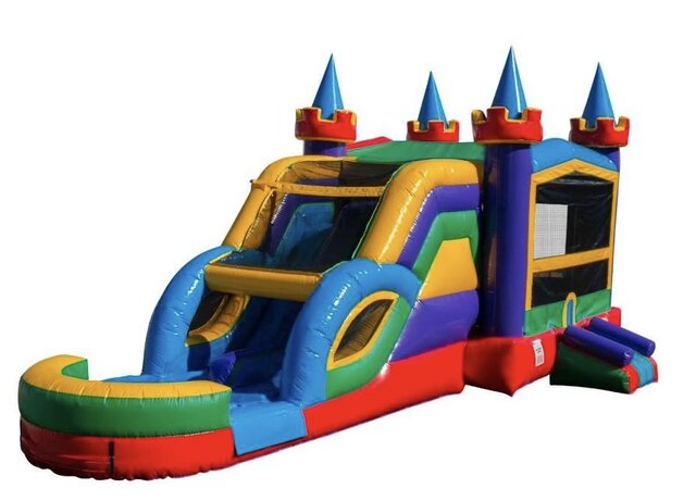 Lucky Bounce House with Wet Dual Lane Slide