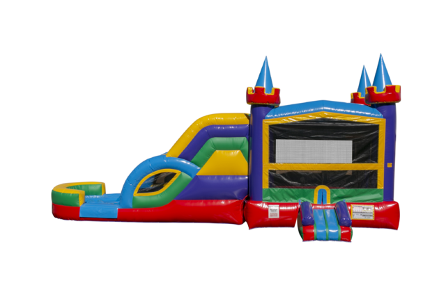 Lucky Bounce House with Wet Dual Lane Slide