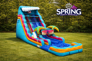 Beach Life Dual Lane Water Slide