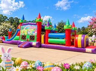 Happy Easter Royal Obstacle Course Combo