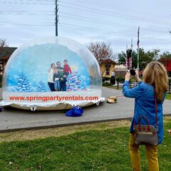 Giant Winter Human Snow Globe