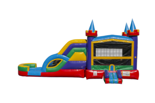 Lucky Bounce House with Dual Lane Slide