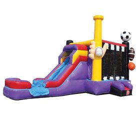 Sport Bounce House with Wet Slide