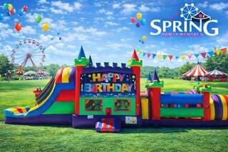 Happy Birthday 50ft Obstacle Course