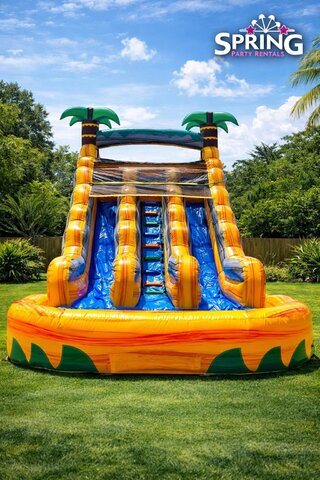 Oasis Double Lane Water Slide