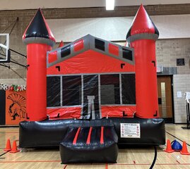 Red and Black Bounce House