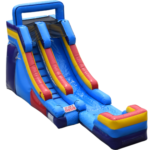 Rainbow Run Inflatable Slide Wet