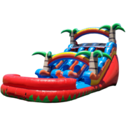 Red Canyon Inflatable Slide Wet