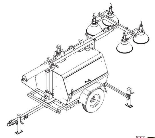 Terex 6K Generator Light Tower, Week