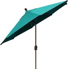 Decor - 9' Turquoise Linen Umbrella