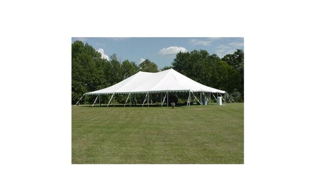 40' x 60' White Pole Tent