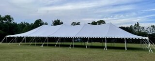 40' x 100' White Pole Tent