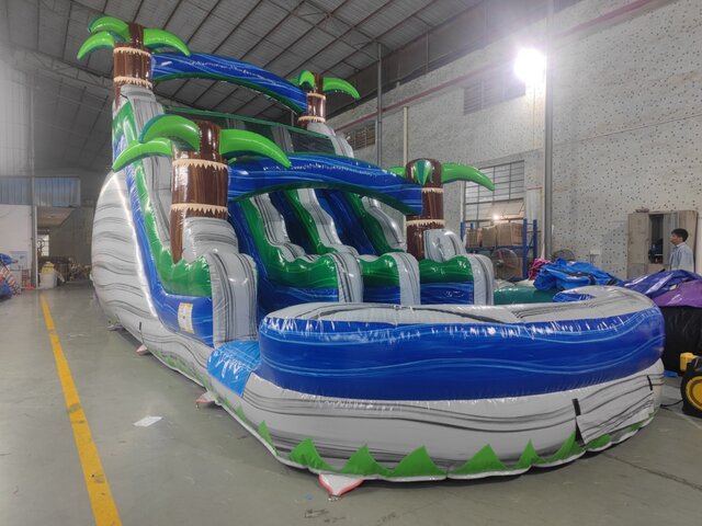 18ft Double Lane Water Slide