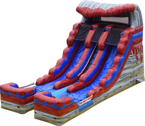 Volcano Double Lane 16ft Waterslide