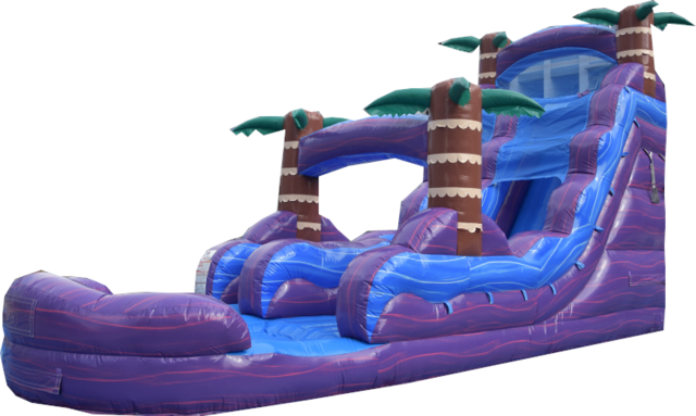 18ft Purple Hurricane Waterslide