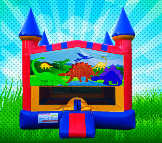DINOSAURS Primary Colors Bounce House 