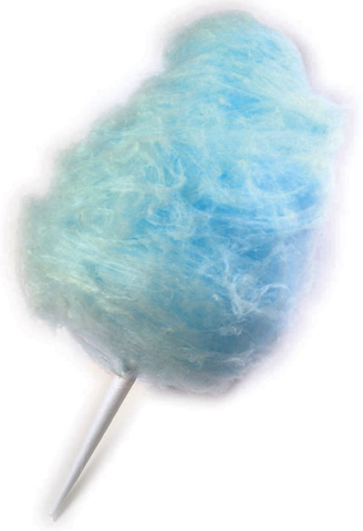 Blue Raspberry Cotton Candy Sugar And Cones