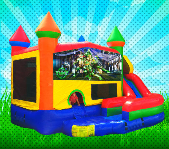 DRY TMNT Primary Colors Combo Bounce House 