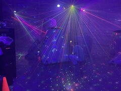 Black Lights With Party And Laser Lights