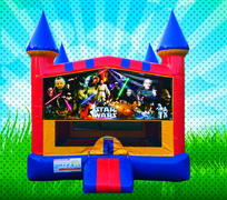 CLASSIC SPACE WARS Primary Colors Bounce House 