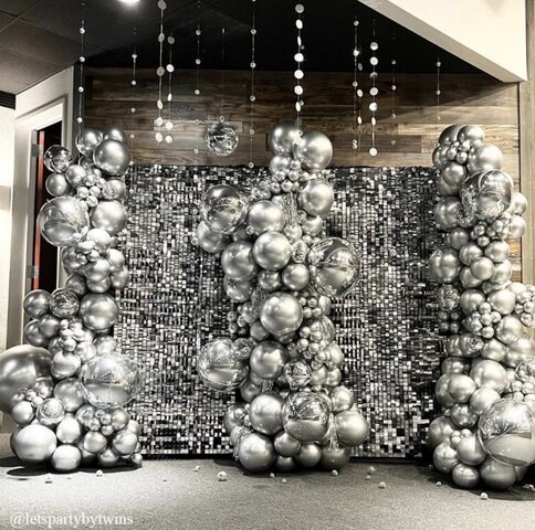 Silver Shimmer Wall Panels