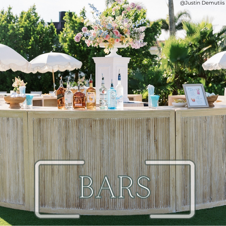 Bar Furniture Event And Party Rentals | Stella Rose Events | Sarasota FL