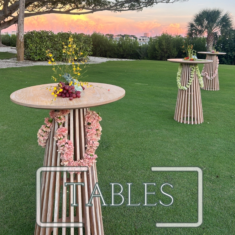 Tables Furniture Event And Party Rentals | Stella Rose Events | Sarasota FL
