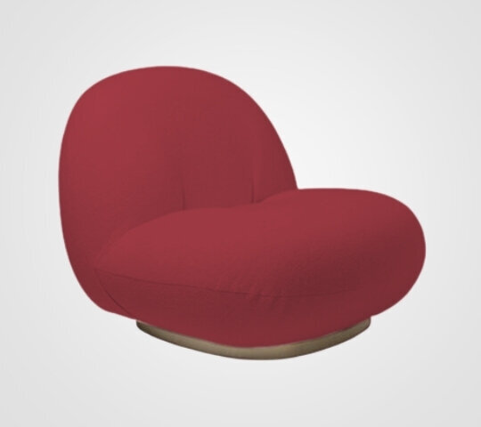 Side Chair - Pearl - Gold Legs - Crimson Velvet