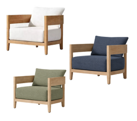 Chair - Hunter - Ash Wood Legs - Various Fabric Color