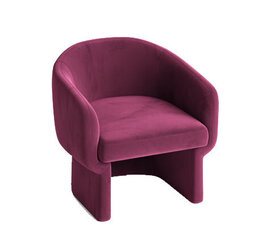 Club Chair - Chloe - Velvet Legs - Berry Velvet