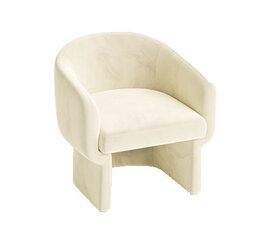 Club Chair - Chloe - Velvet Legs - Ivory Velvet