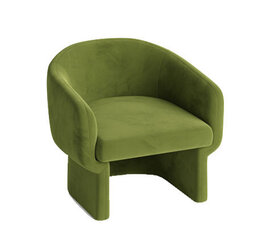 Club Chair - Chloe - Velvet Legs - Moss Velvet